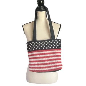 Carlo D’Santi Patriotic Crochet Stars and Stripes handbag.